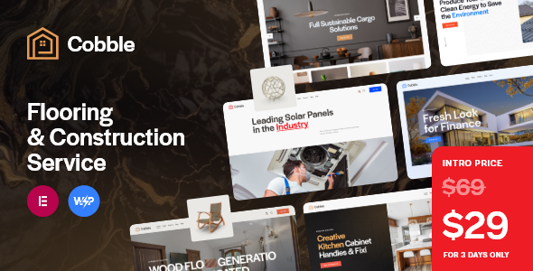 Cobble - Flooring & Construction Service WordPress Theme