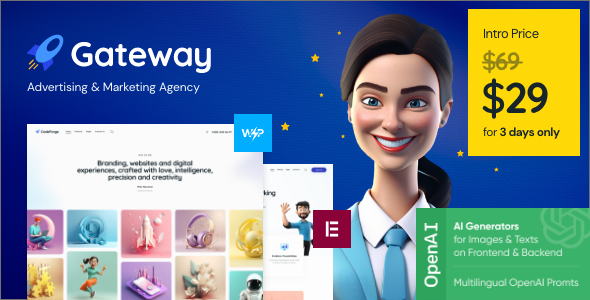 CodeForge - IT Company WordPress Theme