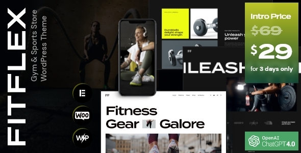 FitFlex - Gym & Sports Store WordPress Theme