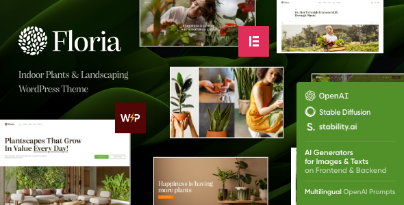 Floria — Indoor Plants & Landscaping WordPress Theme