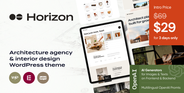 Horizon - Interior Design WordPress Theme