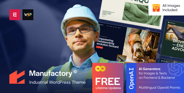 Manufactury - Industrial WordPress Theme