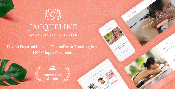 Jacqueline | Spa & Massage Salon Beauty WordPress Theme + Elementor