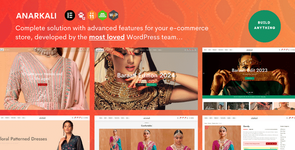 Anarkali - Fashion Store WooCommerce Elementor WordPress Theme