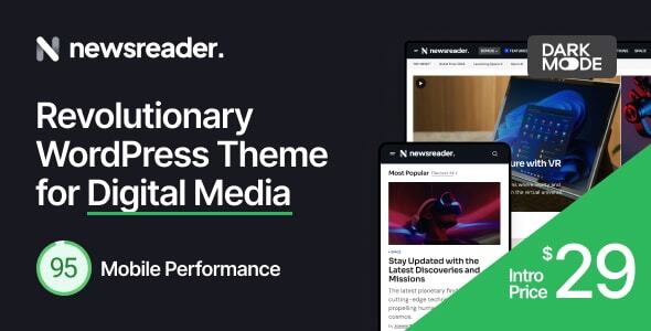 Newsreader - Revolutionary WordPress Theme for Digital Media