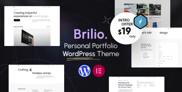 Brilio - Personal Portfolio WordPress Theme