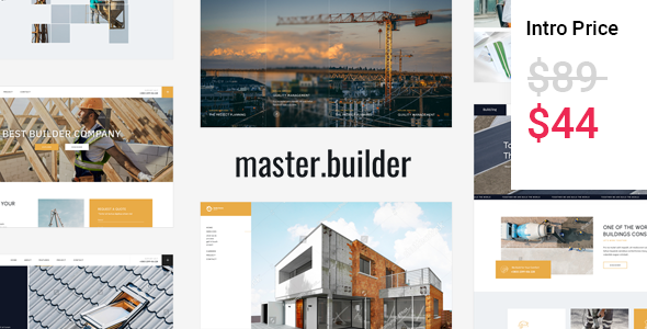 MasterBuilder - Construction WordPress Theme