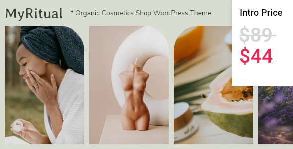MyRitual - Organic Cosmetics Shop WordPress Theme