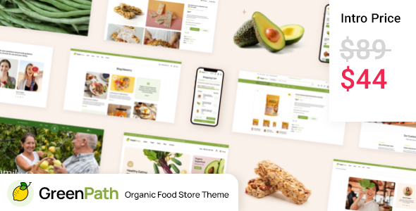 GreenPath - Organic Food Store WordPress Theme
