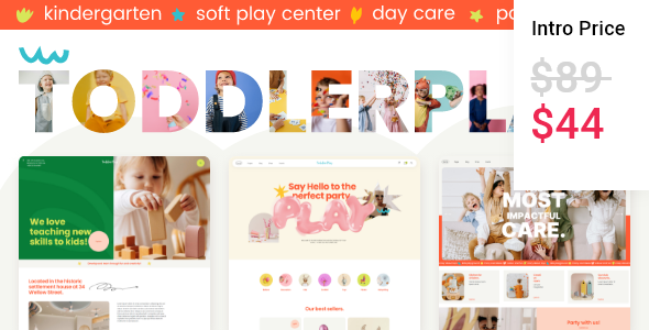 ToddlerPlay - Children and Kindergarten WordPress Theme