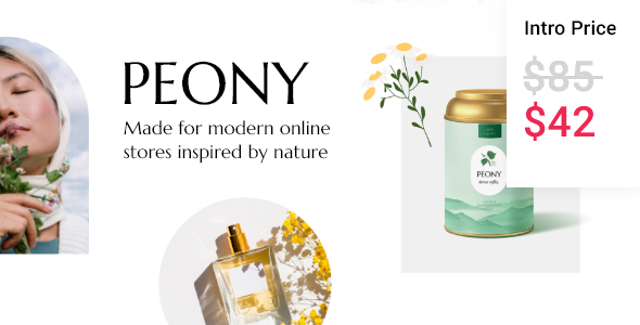 Peony - Organic Tea and Herbal Shop WordPress Theme