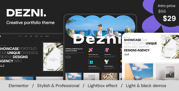 Dezni - Digital Agency & Portfolio Website WordPress Theme
