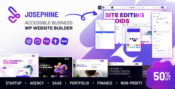 Josephine - Professional Services FSE WordPress Block Theme