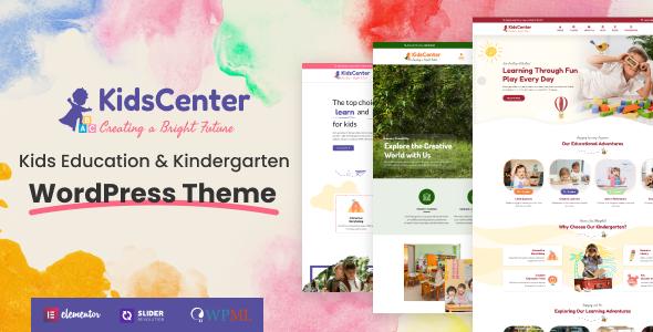 KidsCenter - Kindergarten and Kid Care Education WordPress Theme
