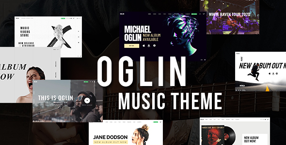Oglin - Animated Music WordPress Theme with Ajax and Continuous Playback