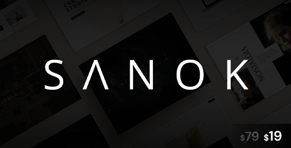 Sanok - Minimalist One & Multipage WordPress Theme