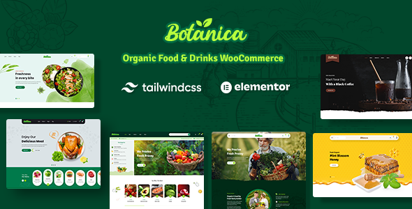 Botanica - Food & Drinks Tailwind CSS WooCommerce Theme