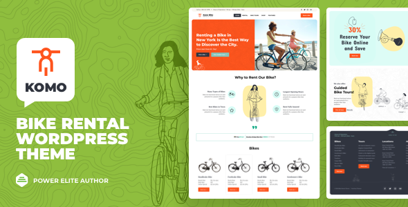 Komo - Bike Rental Shop WordPress