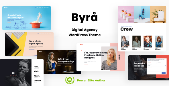 Byra - Personal Portfolio WordPress