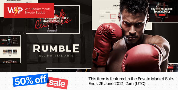 Rumble | Boxing & Mixed Martial Arts Fighting WordPress Theme