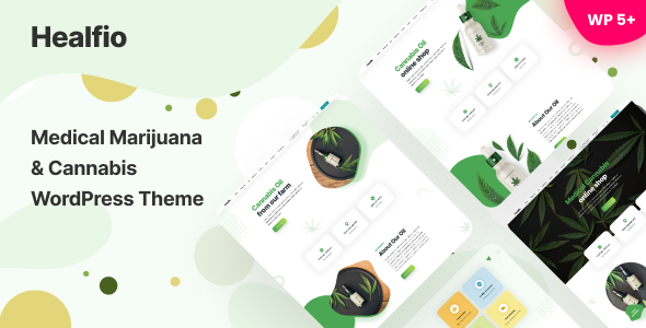 Healfio - Medical Marijuana & Coffeeshop WordPress Theme