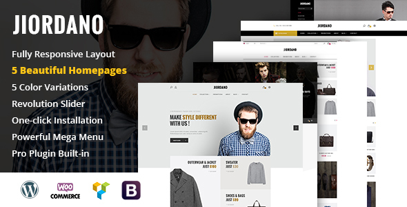 Jiordano - Responsive Fashion WooCommerce WordPress Theme