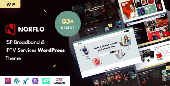 Norflo - ISP & IPTV Services WordPress Theme