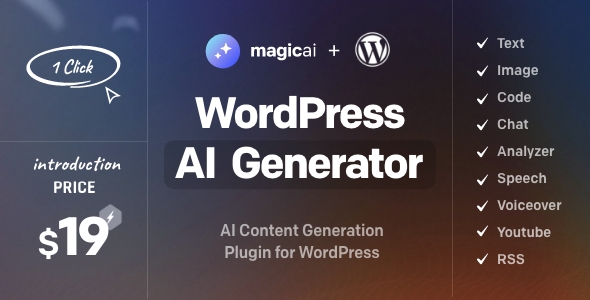 MagicAI for WordPress - AI Text