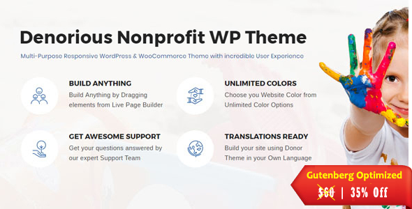 Denorious | Nonprofit and Political Fund Raising WP Theme