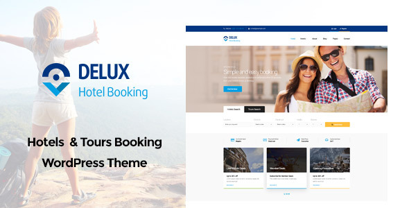 Delux - Online Hotel Booking WordPress Theme