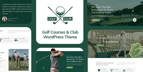 Colf -  Golf Course and Club WordPress Theme