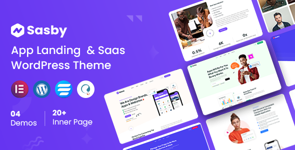 Sasby – App Landing & Saas WordPress Theme