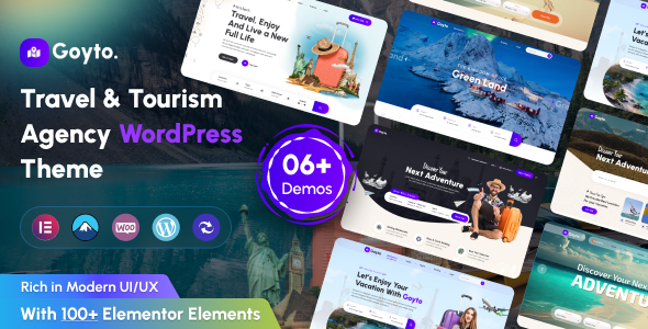 Goyto - Travel & Tourism Agency WordPress Theme