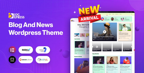 BlogXpress - Blog News WordPress Theme