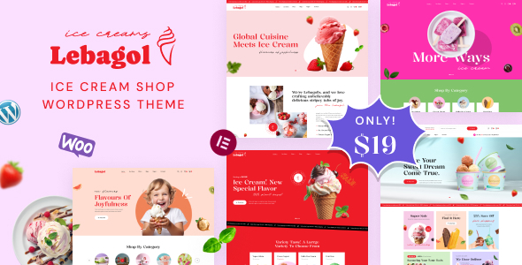Lebagol - Ice Cream Shop WordPress Theme