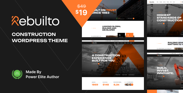 Rebuilto - Construction WordPress Theme