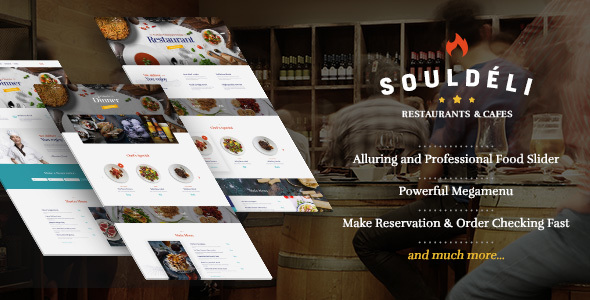 Souldeli - Restaurant & Cafe WordPress Theme
