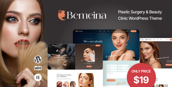 Bemeina - Plastic Surgery & Beauty Clinic WordPress Theme