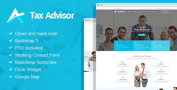 Tax Advisor - Financial Consulting WordPress Theme