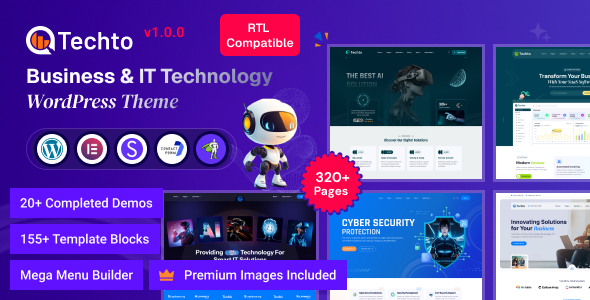 Techto – Business & IT Technology WordPress Theme