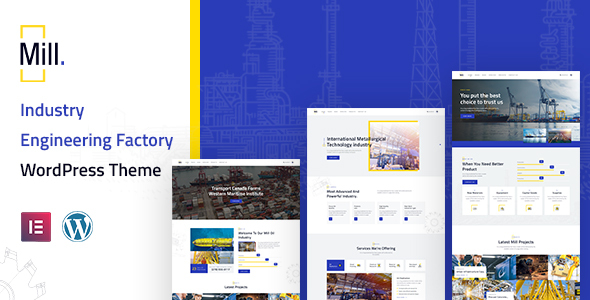 Mill | Industry Engineering Factory WordPress Theme