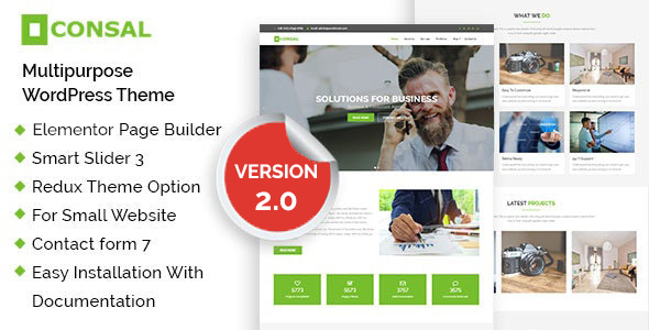 Consal - Corporate Business Agency WordPress Theme