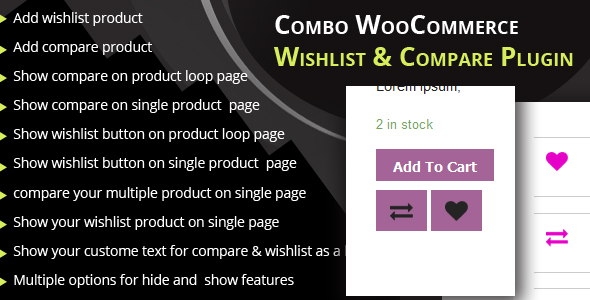 Combo WooCommerce wishlist & Compare plugin