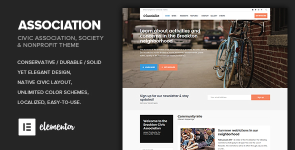 Association - Civic and Third Sector Nonprofit Theme