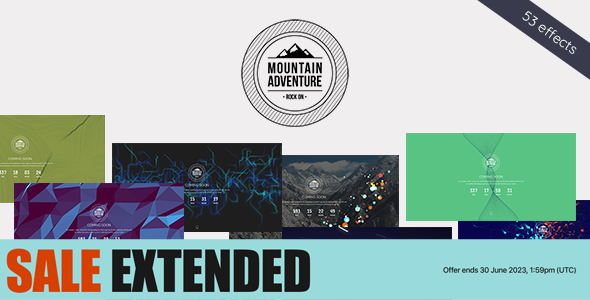 Mountain - Exclusive Coming Soon WordPress Theme