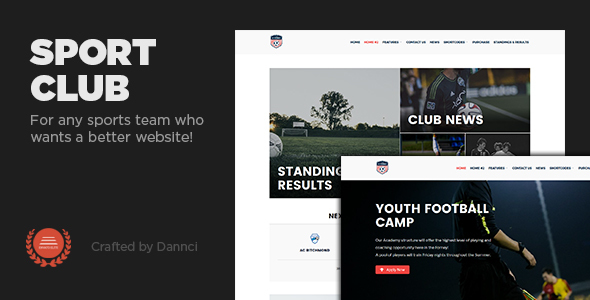 Sport Club - A  WP Theme For Your Small