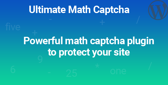 Math Captcha for WordPress