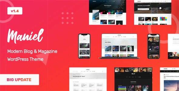 Maniel – Blog & Magazine WordPress Theme