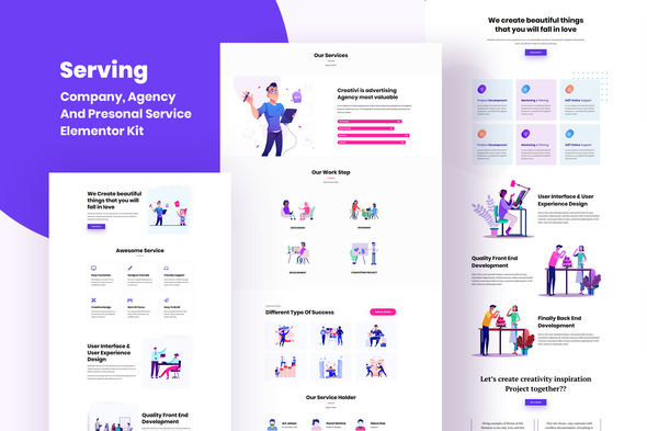 Serving - Service & Business Template Kit