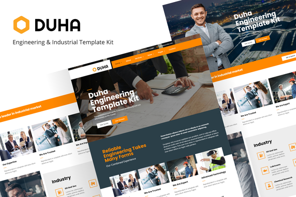 Duha - Engineering & Industrial Elementor Template Kit